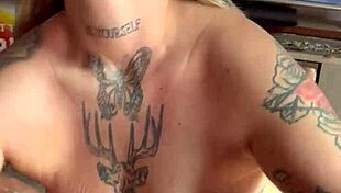 Waking Up to a Delicious Morning Session with Tattooed Latina.