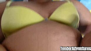 Hey, wanna see this ebony couple bang doggystyle at home? Mara Exotic takes it bent over!