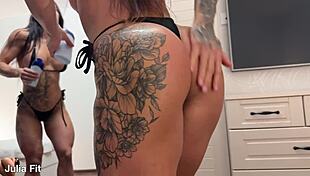 Hot Anal Squirt with Creampie Dripping from Ass