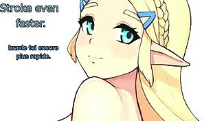 princess zelda gives jerk off instructions in this intriguing translated video
