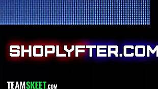 Cute Mormon Girl Caught Shoplifting Shows Off Pink Pussy