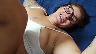 king bed inauguration with blonde friend, cum in mouths?