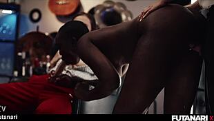 how does black girl handle double penetration from big dick futas?