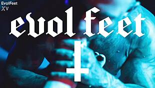 Latina Gags On Vibrator While Feet Touch Cock