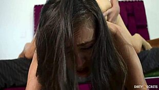 Milf Kathylee gets fucked doggystyle by a thief hiding from her husband.