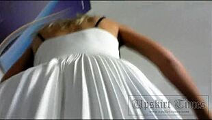 Hot Blondy Upskirt Hidden Cam Spy