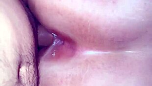 Doggy style fuck on her period