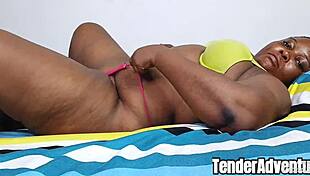 Hey, wanna see this ebony couple bang doggystyle at home? Mara Exotic takes it bent over!