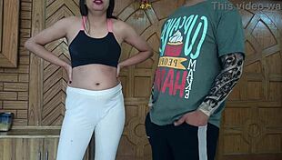 Man, I totally got tricked into strippin’ for my trainer, suckin’ him off too!