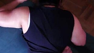 Intense doggystyle fucking with bent over BBW latina's big ass and small tits.