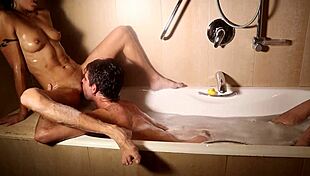 Fucking Hot Roommate Bent Over in Tub