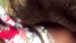 in a homemade scene, she talks dirty while showing her small tits and pussy.