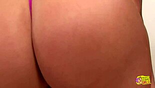 cassie courtland and marley moore enjoyed lesbian play with a double-ended dildo