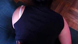 Intense doggystyle fucking with bent over BBW latina's big ass and small tits.