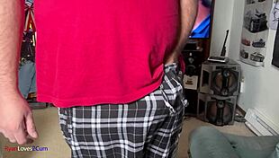 Playing with my cock in the bedroom until I cum