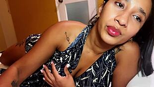 Stepmom and stepson fuck in shared bed