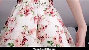 Skinny Blonde Teen in High Definition Scene