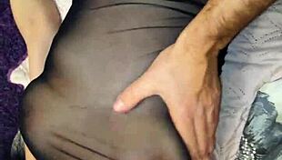 wife in lingerie and stockings claims this is the best job ever