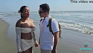famous latina actress mariana martix has rough beach sex in colombia