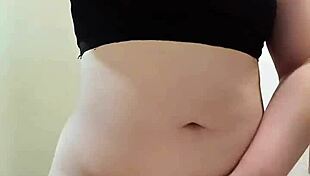 yo, look at nicole teasing her fat ass in the bathroom... damn girl!