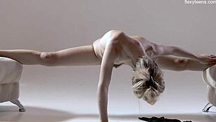 Hey, wanna watch Russian hairy gymnast Rita Mochalkina spread wide open?