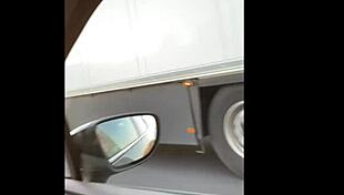 Flashing And Masturbation On Highway!