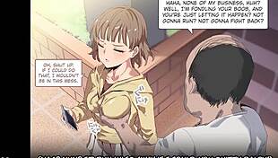 Obese man enjoys big-ass girl in hentai fucking