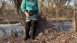 My Mother-In-Law Loves To Satisfy Herself In Outdoor