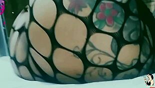 trailer of paty angel and igor with tattooed redhead in motel blowjob