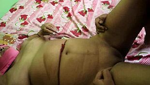 indian aunty enjoys oil massage then nephew fucks her