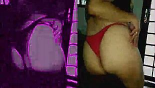 mc akira performs a sensual funk dance in lingerie at home