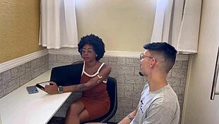 the black secretary agrees to an alternative payment method from the white man