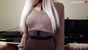 the elf witch's secret beauty is hot cum on her face after abstinence