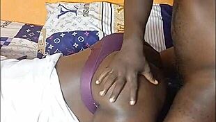 Big Ass African Teen Rides Big Dick Roughly