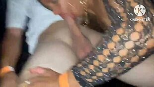 Wife rubs young guy bareback and blows him in hotel cabin?