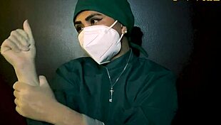 Latex gloves dominate in fetish play