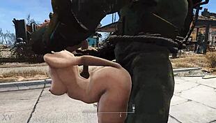 What if the mutant bends the girl over in doggystyle with stockings?