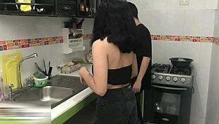 Hermanastro, fuck me hard all over the house now that we're alone?