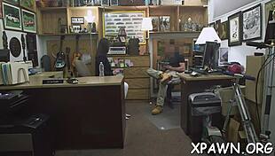 i watched sexy harlot not shy about fucking in shop contest.