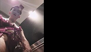 Asian sissy flashes in public toilet for bbc.