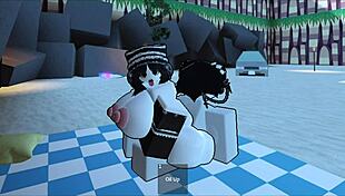 liz gets fucked on nudist beach by follower