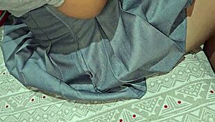 Stepsister finds me masturbating and rubs my dick 😏