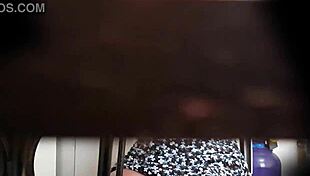 Friend of my stepsister visits, showing off her upskirt