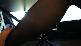 beautiful blonde milf in black stockings gets fucked in homemade pov scene with young guy