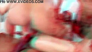 Whore endures anal destruction with double penetration.