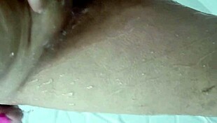 karina shaves her pussy in the shower then gets a visit from lucas for waxing and bathing