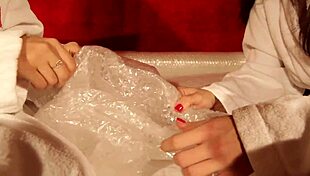 dezire and laura v get playful with muff diving and licking in this girl on girl scene