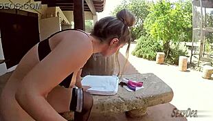 watching extreme outdoor dildo fucking turns me on