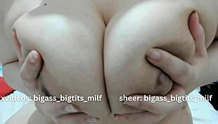 Raw Milf with Big Ass and Tits Cums Hard Using Dildo