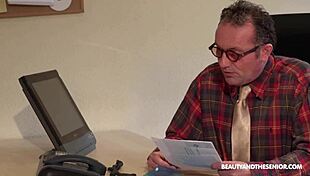 Sir I Need This Blowjob! Skinny Babe Bent Over Big Cock Pussy Lick Cumshot